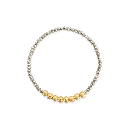 Two Tone Stretch Bracelet