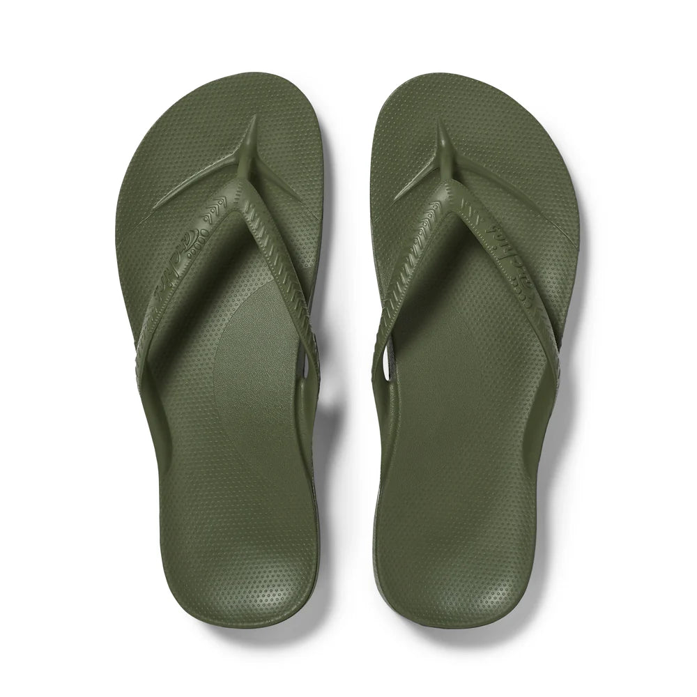 Olive Archies Flip Flops