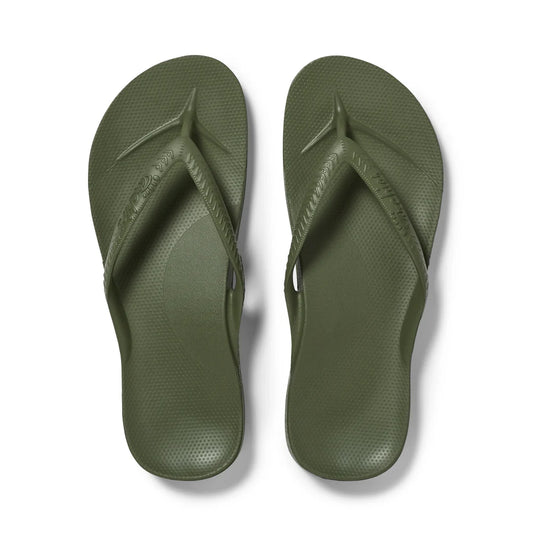 Olive Archies Flip Flops