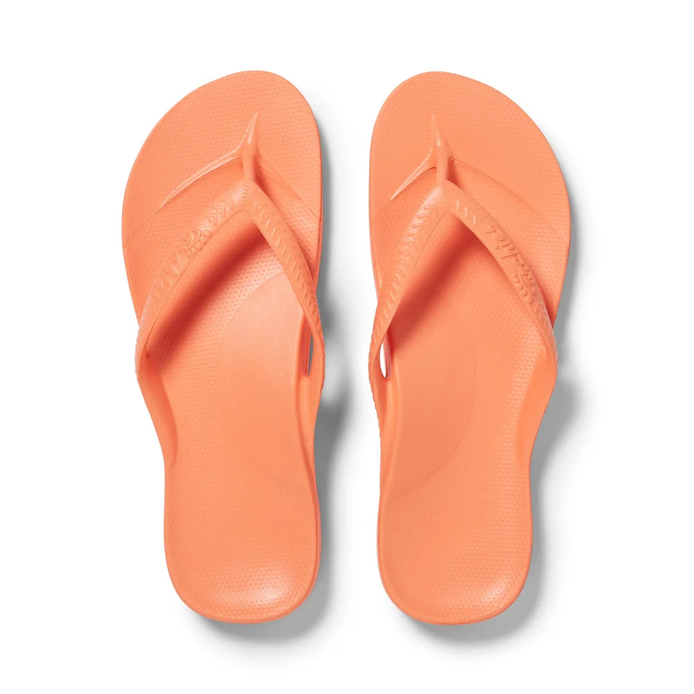 Peach Archies Flip Flops
