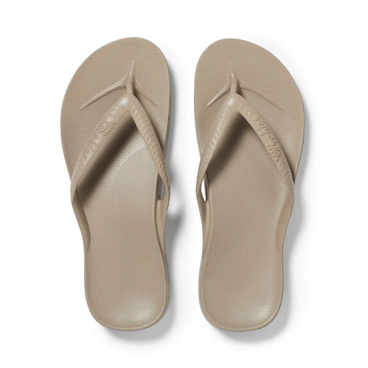 Taupe Archies Flip Flops