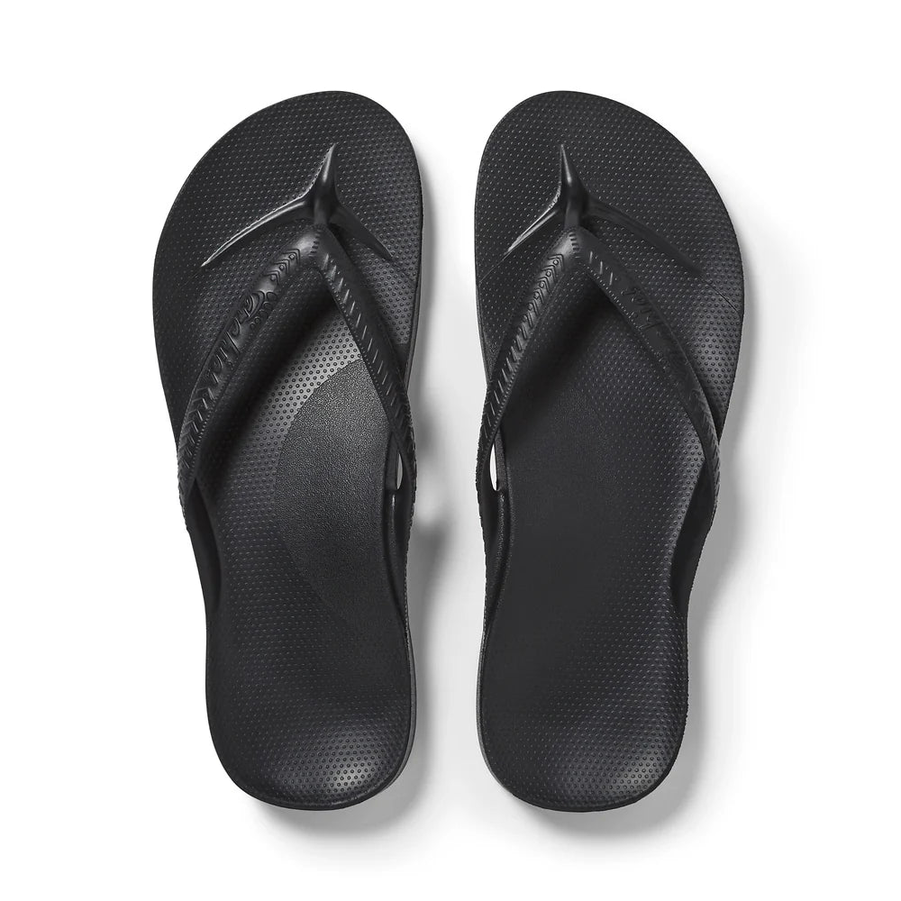 Black Archies Flip Flops