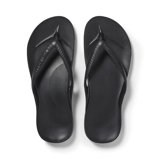 Black Archies Flip Flops