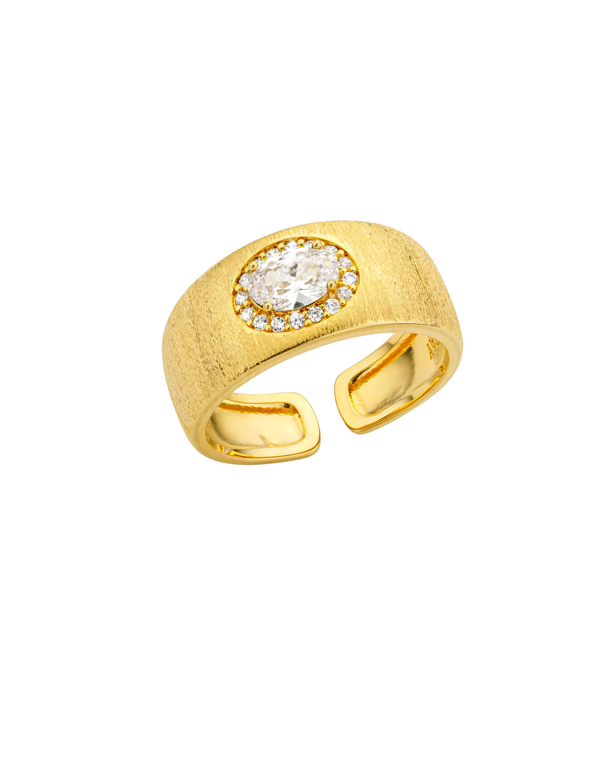 Clear Dynasty Cuff Ring