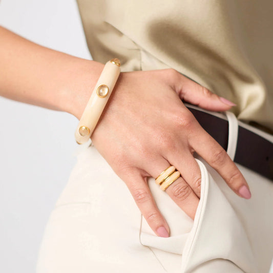 Ivory Carnaby Stone Bangle