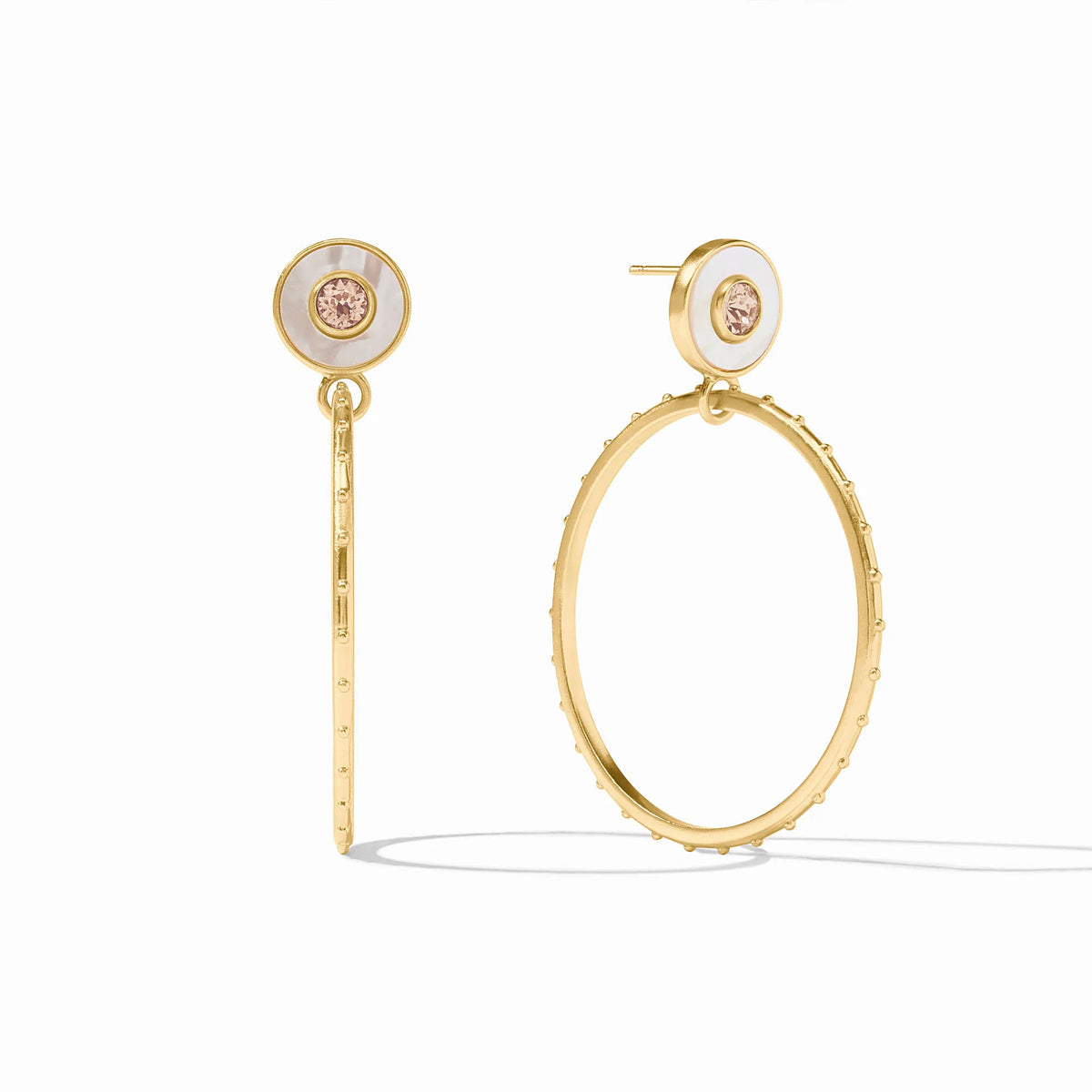 Colette Champagne Circle Earring