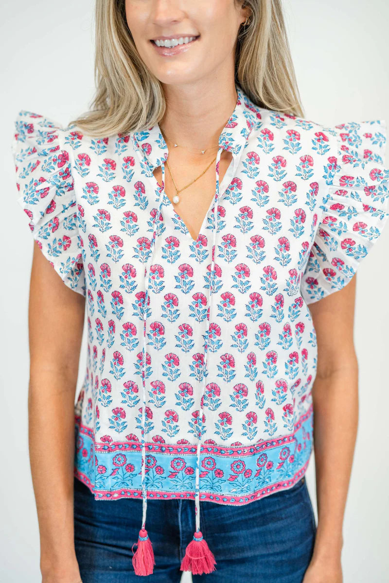 Coastal Sunrise Sadie Blouse