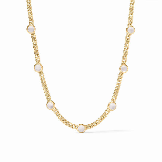 Dolce Delicate Station Clear Necklace