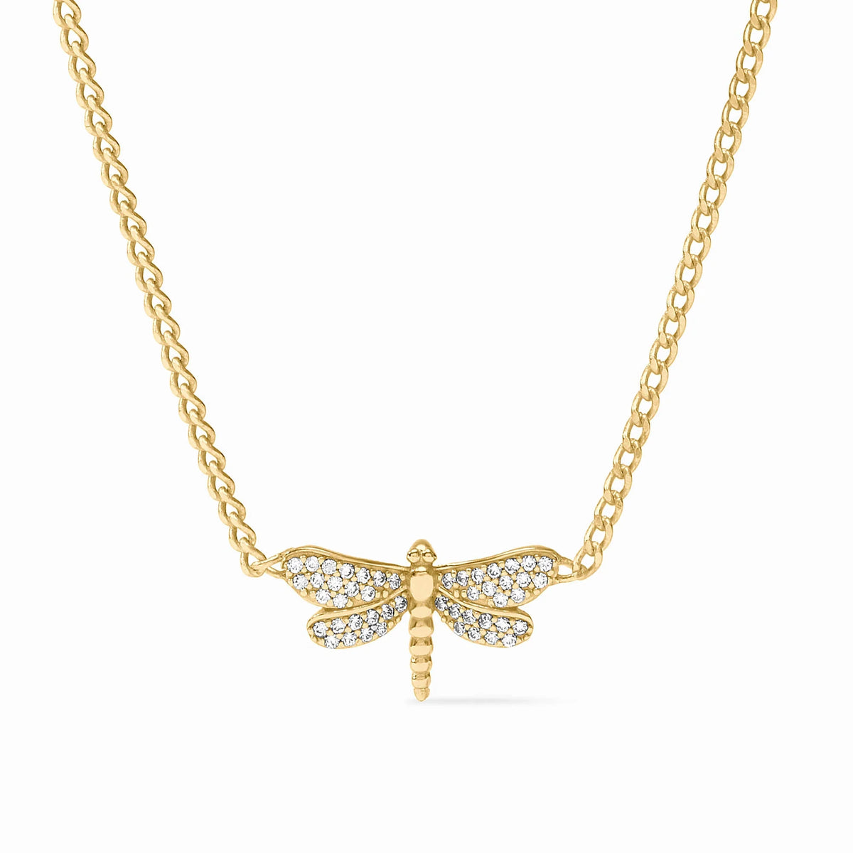 Dragonfly Pavé Delicate Necklace