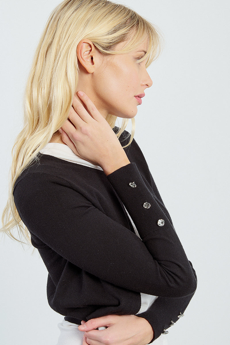 MB Black Cropped Cardigan