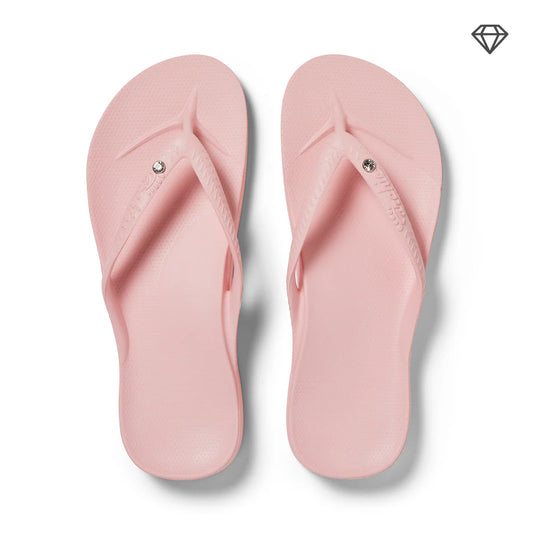 Pink Crystal Flip Flops
