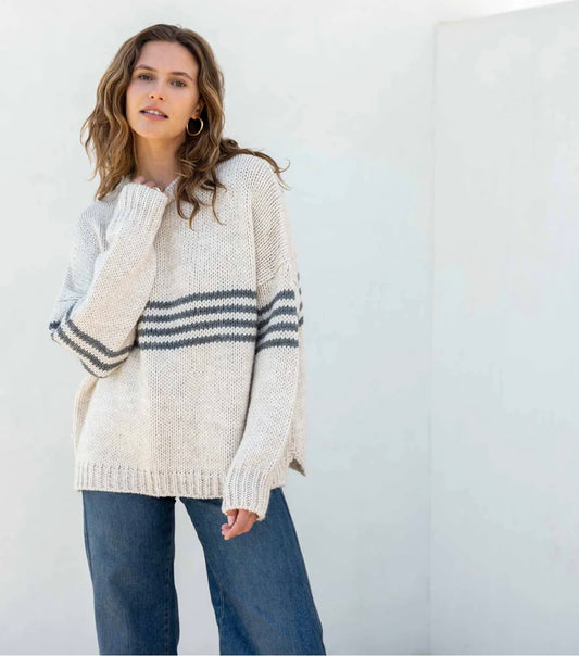 Salty Seacoast Stripe Sweater