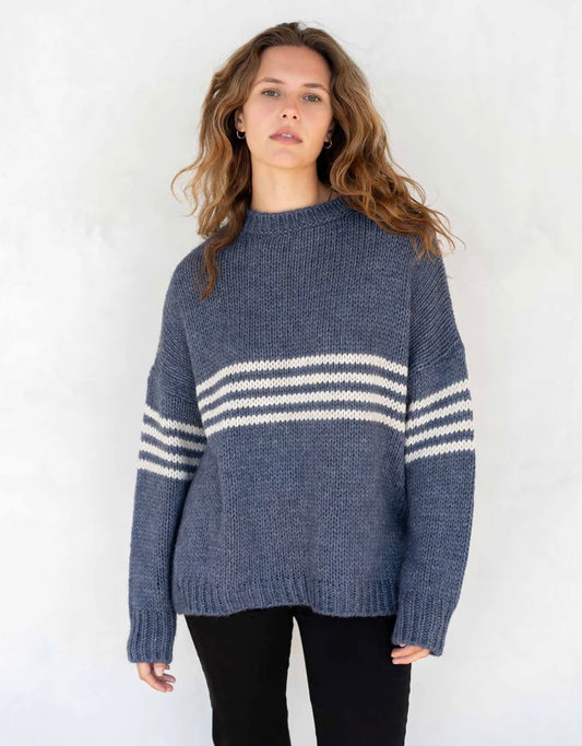 Navy Seacoast Stripe Sweater