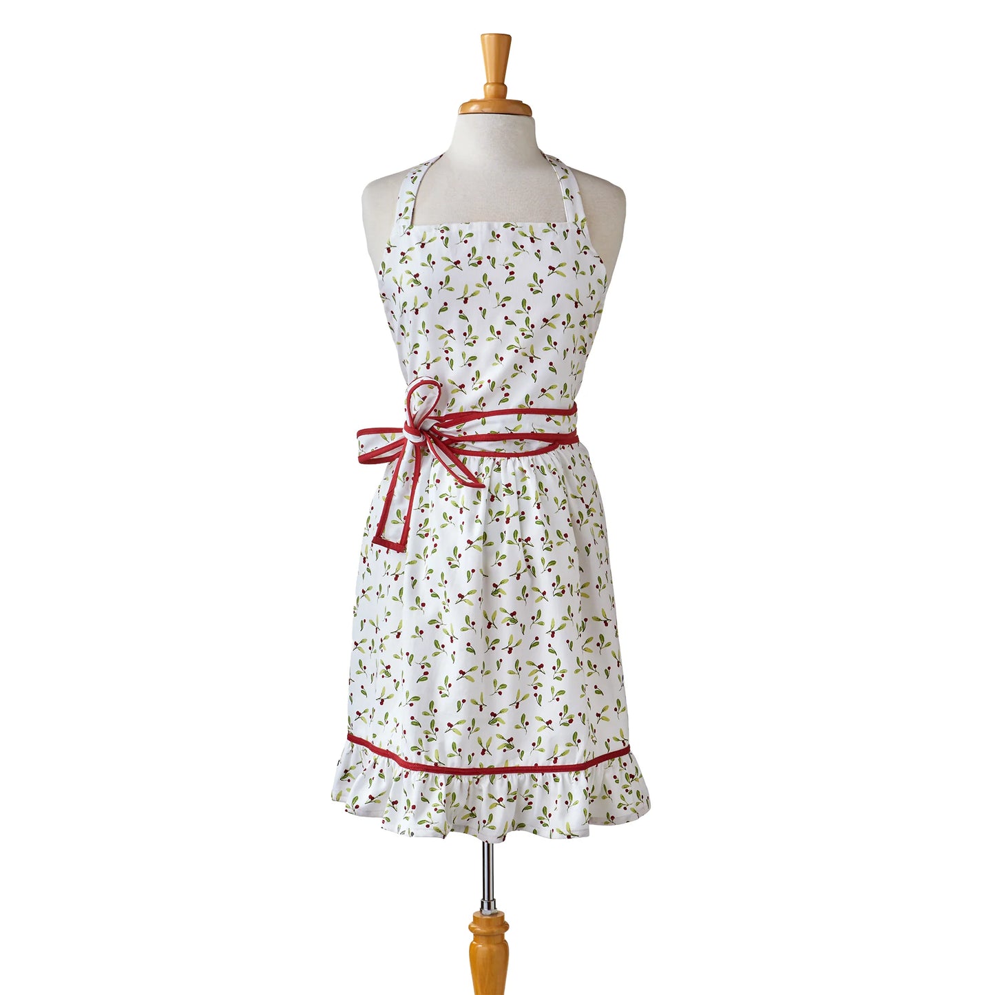 Winter Berries Ruffle Apron