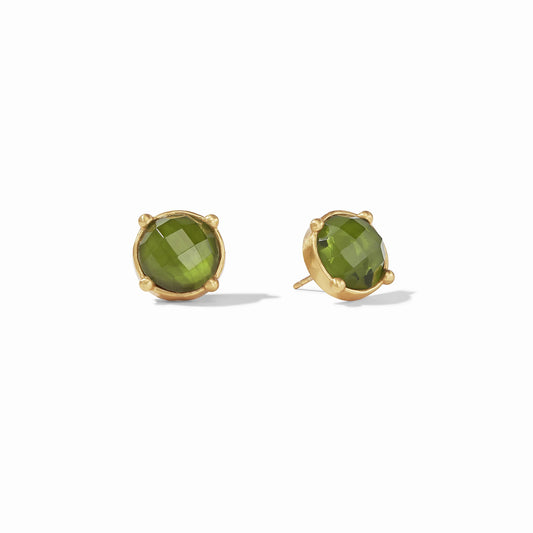 Honey Stud Iridescent Palmetto Green
