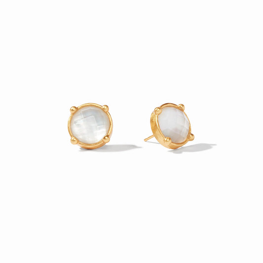 Honey Stud Iridescent Crystal Clear