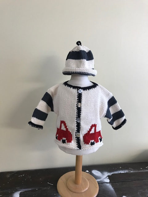 Truck Baby Cardigan