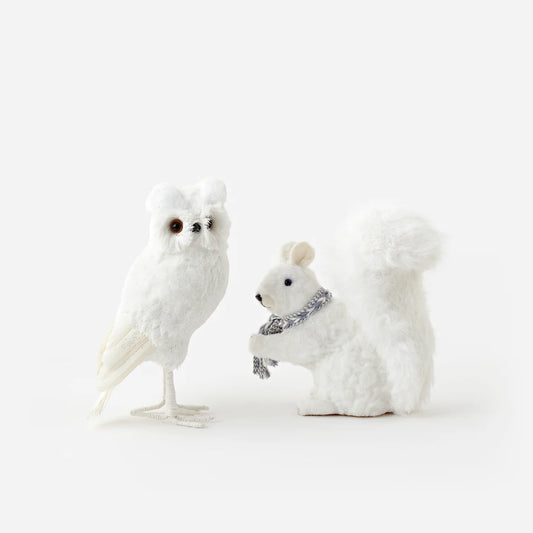 White Owl & Squirrel