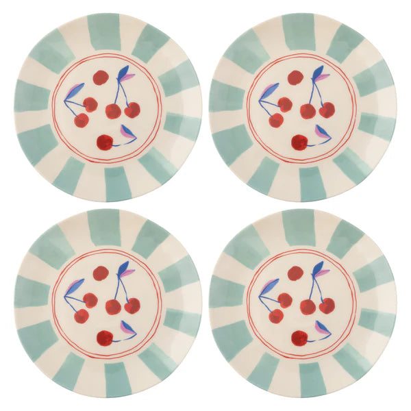 Cherries Melamine Plate