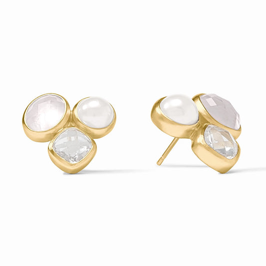 Kaleidoscope Statement Clear Stud