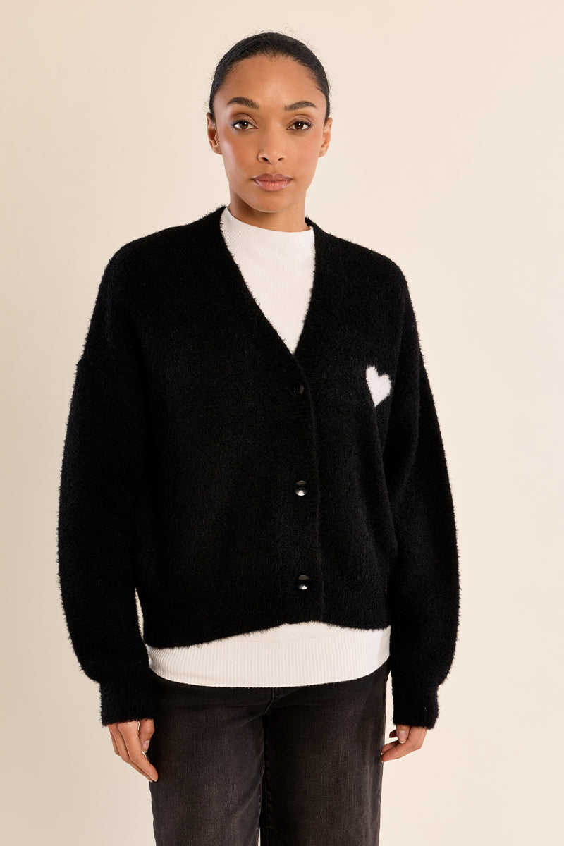 Black Heart MB Cardigan