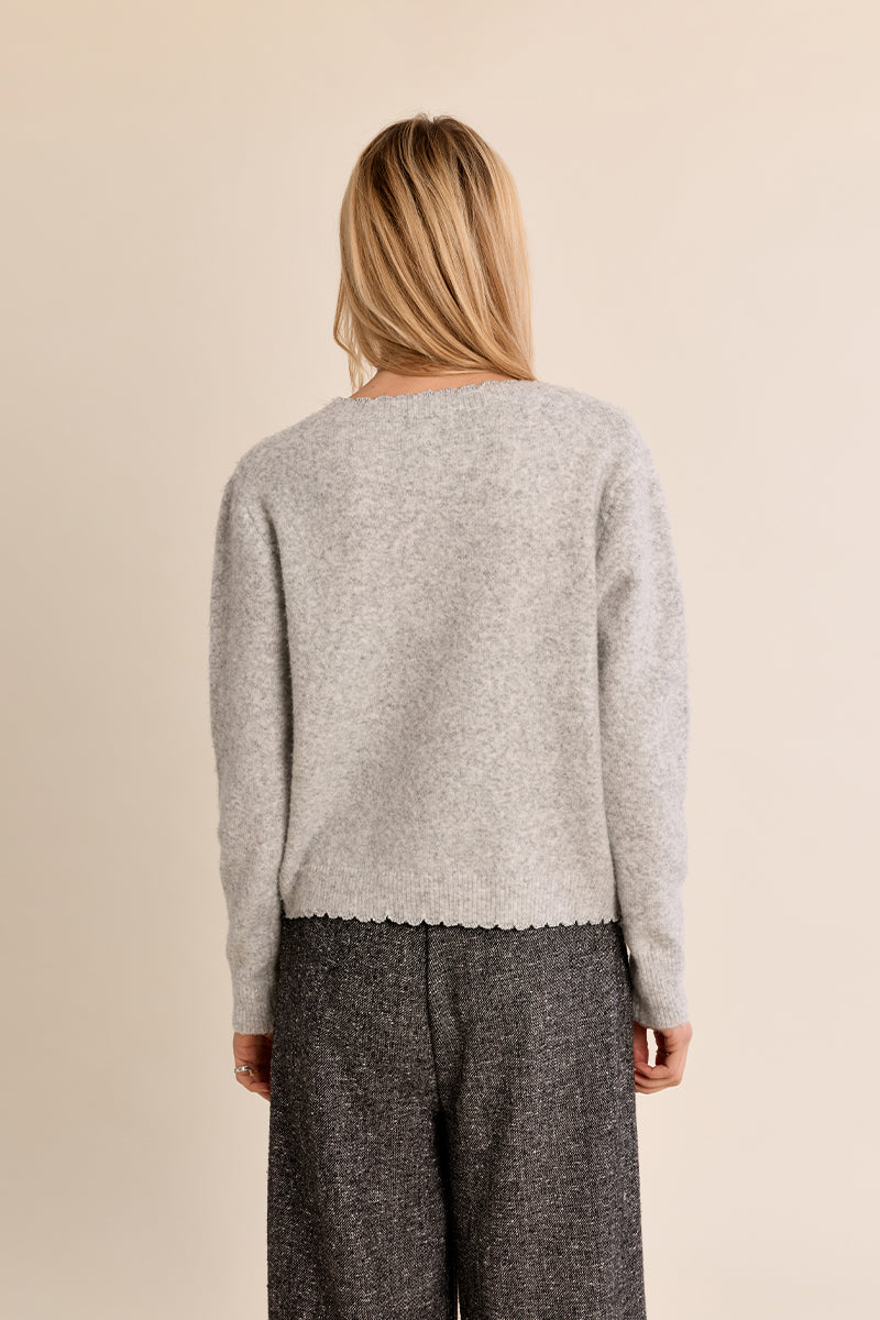 Silver Grey MB Cardigan