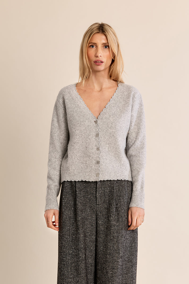 Silver Grey MB Cardigan