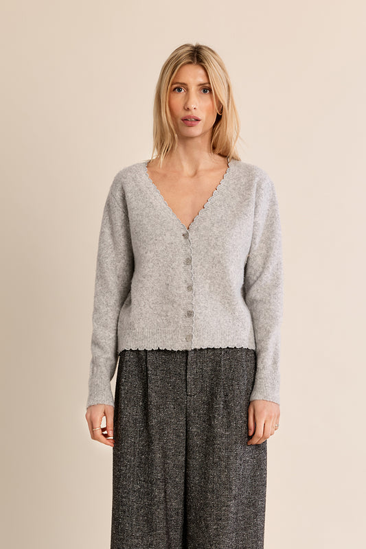Silver Grey MB Cardigan