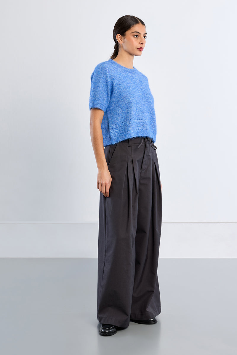 Blue Short Sleeve MB Sweater
