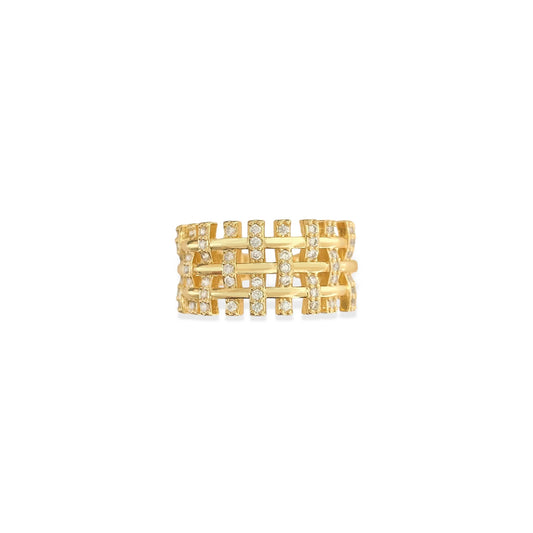 Woven CZ Ring