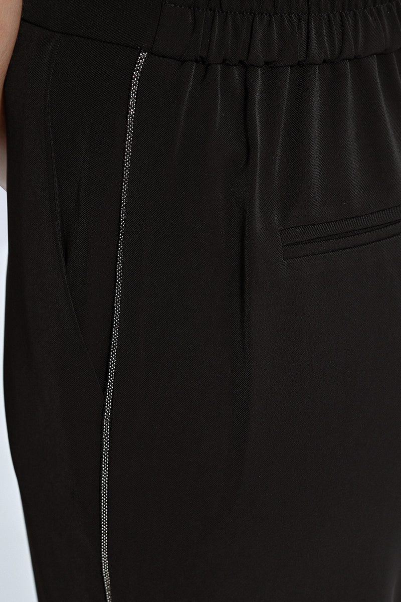 MB Black Side Stitch Pants