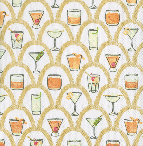 Deco Cocktails Napkin Cocktail