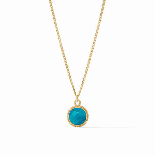 Fleur De Lis London Blue Necklace