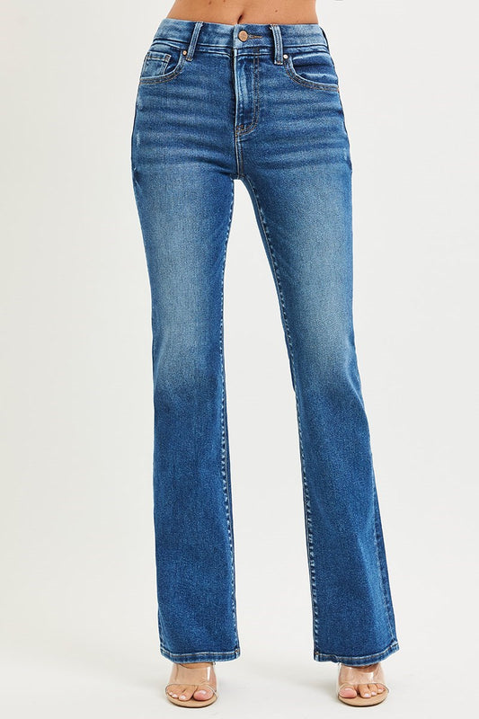 High-Rise Dark Bootcut Jeans PB21472