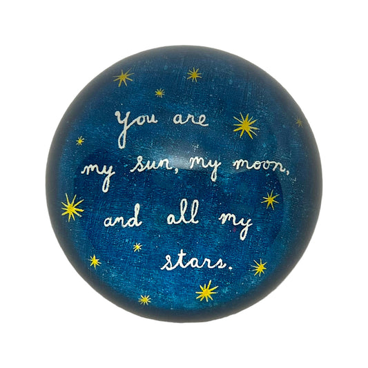 My Sun, My Moon Paperweight