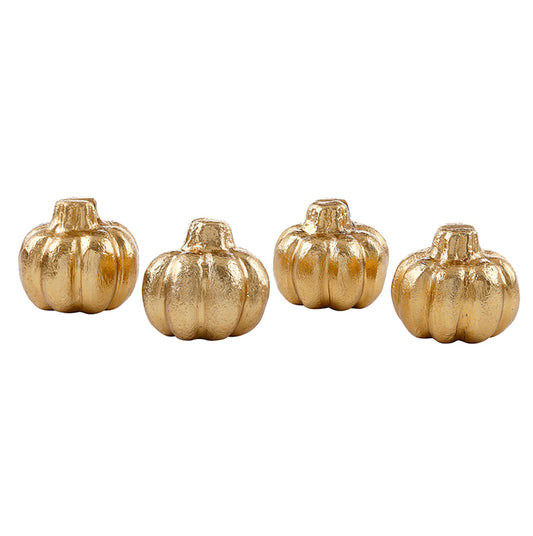 Gold Pumpkin Placecard Holders