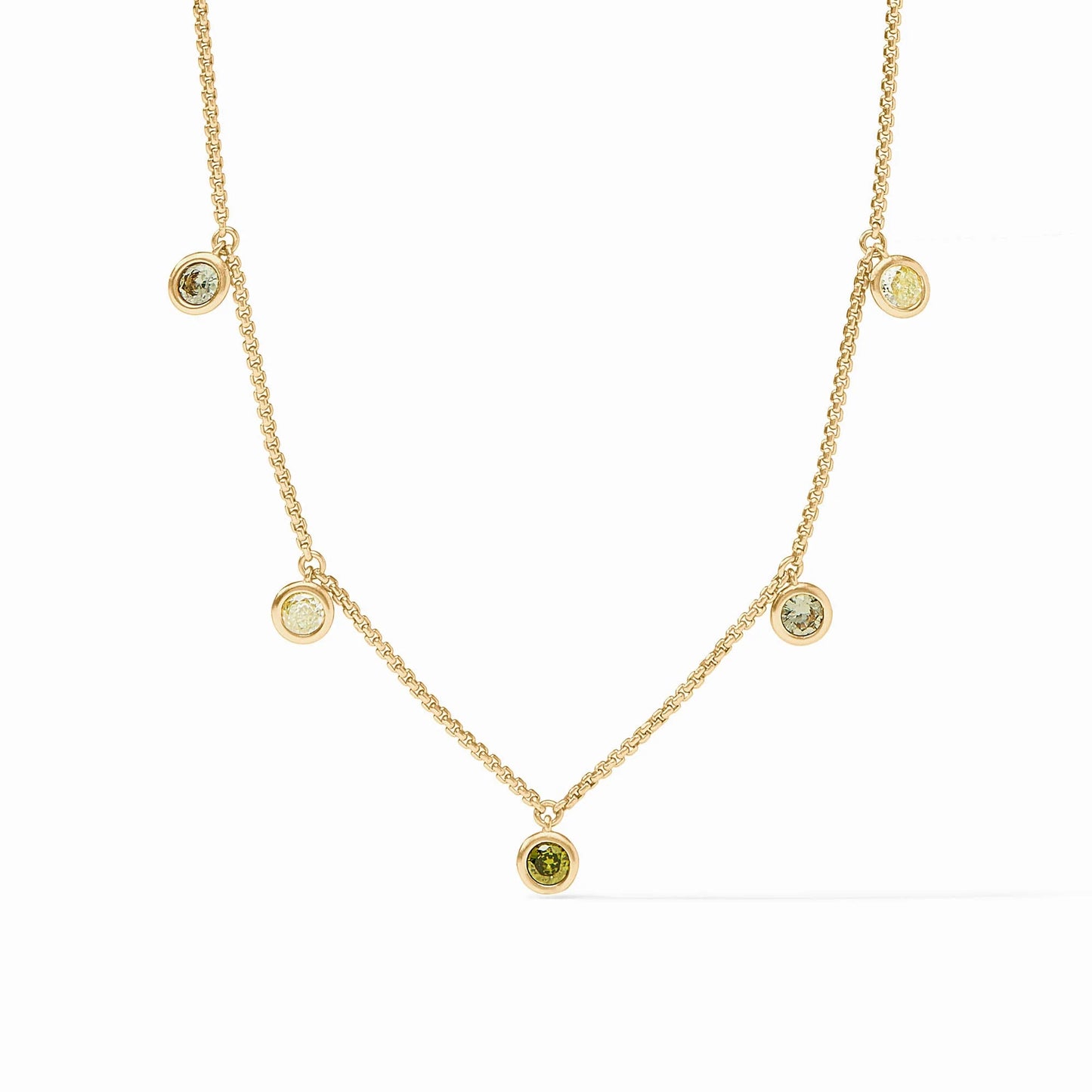 Rainbow Delicate Charm Jade Necklace