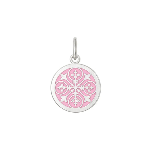 Sisterhood Fleur Pink Small Silver Pendant