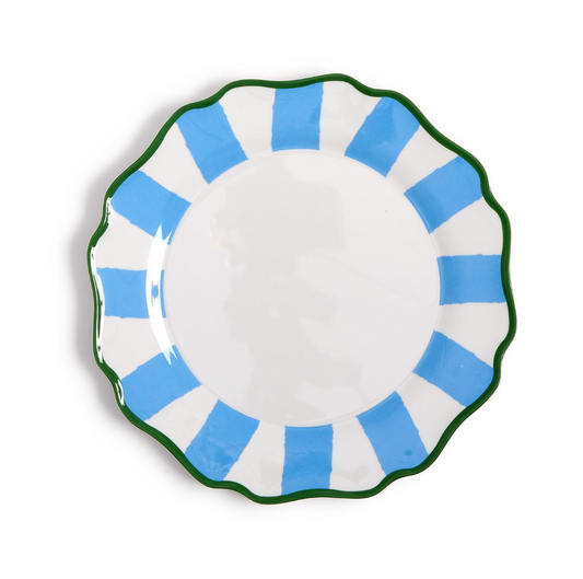 Blue Striped Dinner Plates