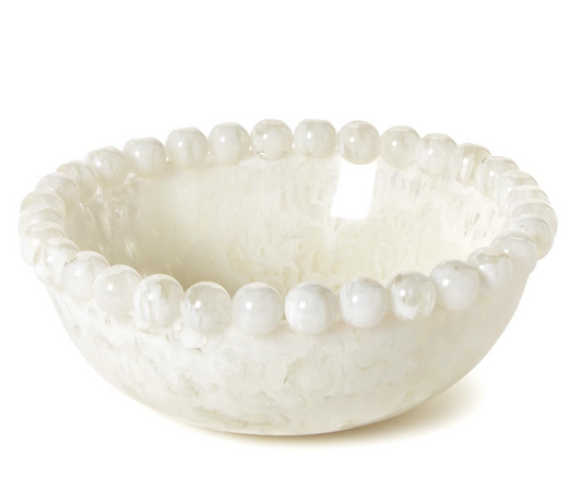 Pop White Beaded Rim Bowl