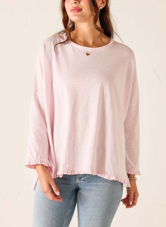 Rose Quartz Catalina Ruffle Tee