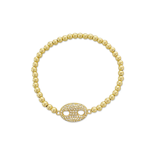 Beaded Stretch Mariner Bracelet