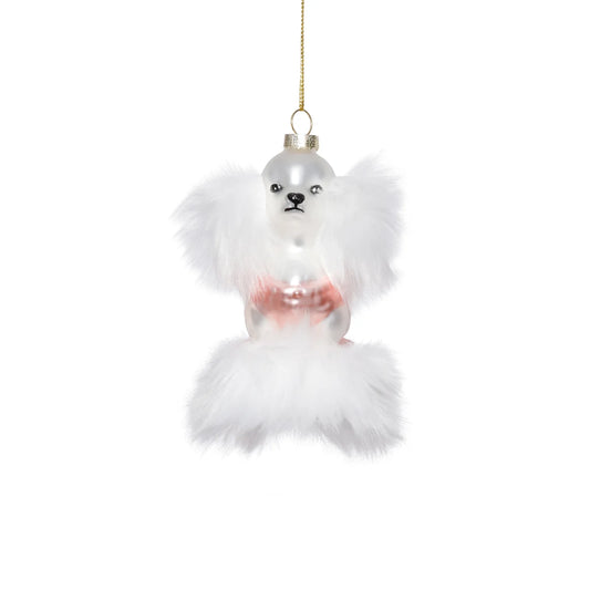 Glass Standard Poodle Ornament