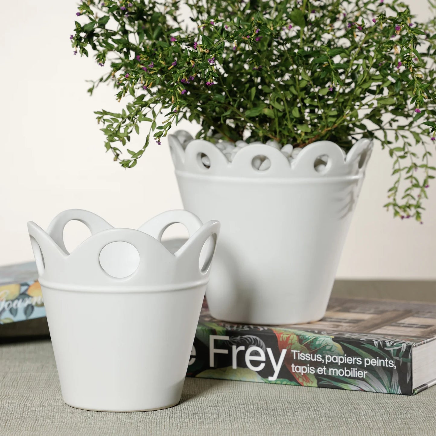 Petal Rim Flower Pot