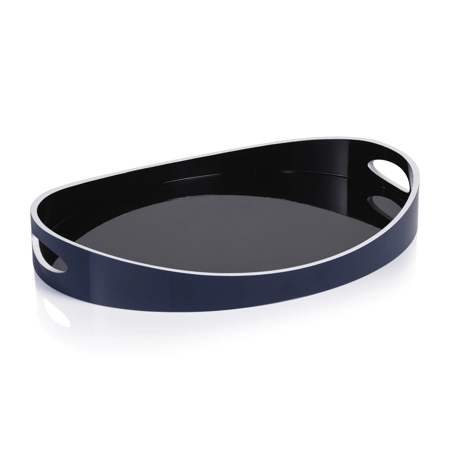 Noir Marine Lacquered Serving Tray