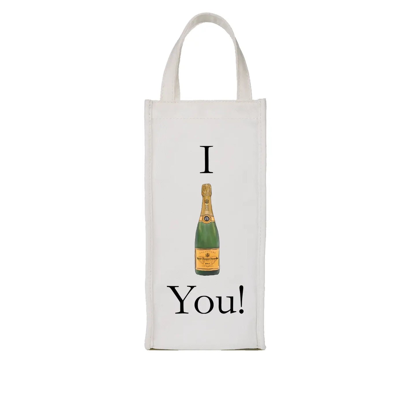I V You Wine Bag