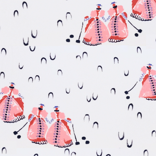 Croquet Pink and lavender Cocktail Napkins