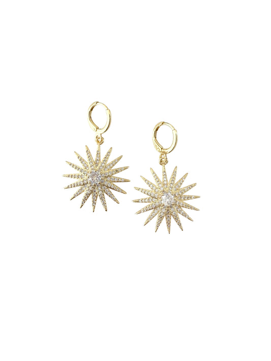Starburst Huggie Earrings