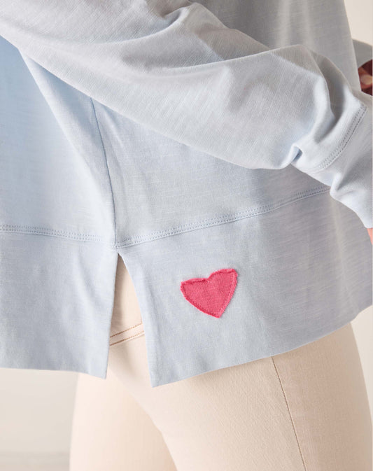 Crystal Blue Amour Cotton Slub Tee