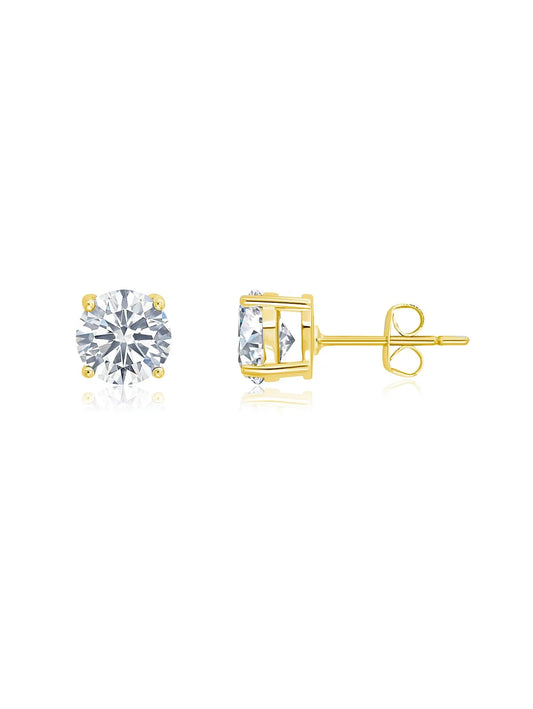 April Birthstone Stud Earrings in 18kt Gold - 300166E00CZ